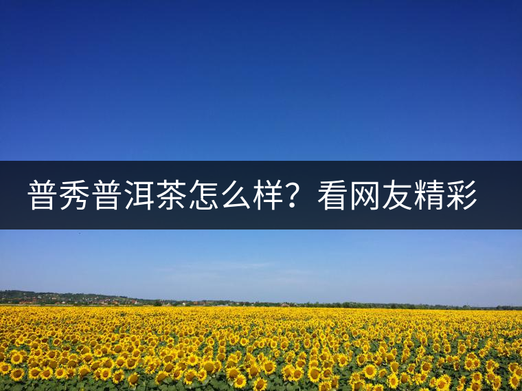普秀普洱茶怎么樣?看網(wǎng)友精彩回答 普秀普洱茶怎么樣?看網(wǎng)友精彩回答
