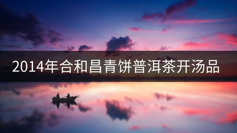 2014年合和昌青餅普洱茶開湯品鑒 2014年合和昌青餅普洱茶開湯品鑒