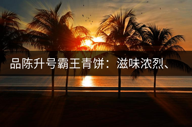 品陳升號(hào)霸王青餅：滋味濃烈、霸氣十足