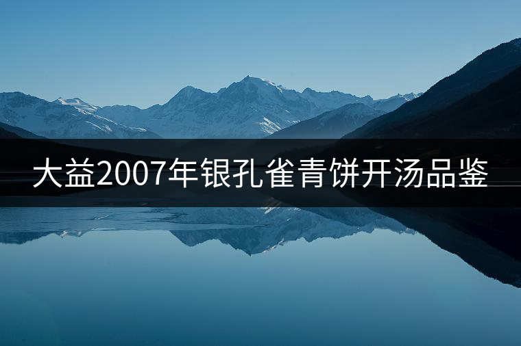 大益2007年銀孔雀青餅開(kāi)湯品鑒