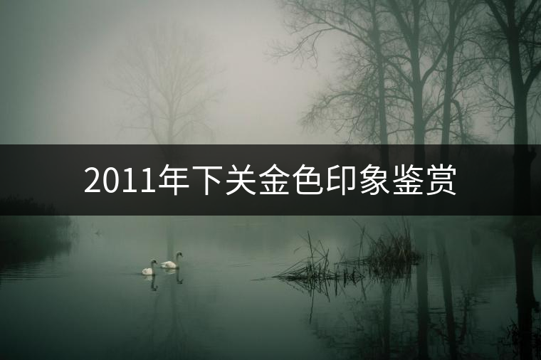 2011年下關(guān)金色印象鑒賞