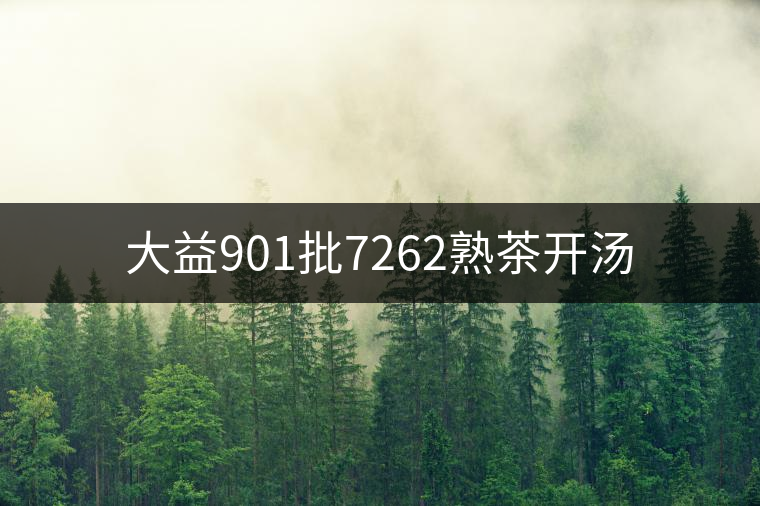 大益901批7262熟茶開湯 大益901批7262熟茶開湯