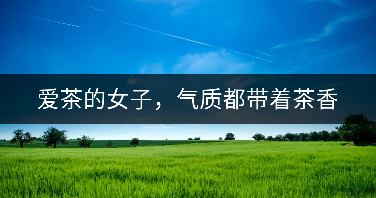 愛茶的女子，氣質(zhì)都帶著茶香