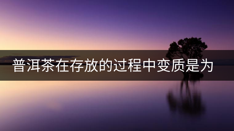 普洱茶在存放的過程中變質(zhì)是為什么？