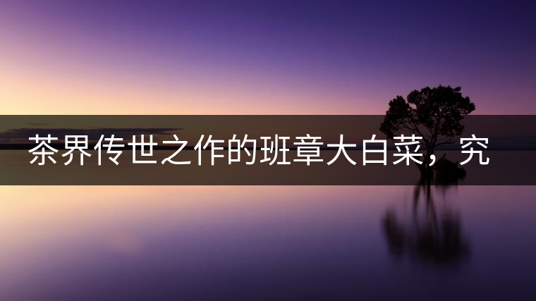 茶界傳世之作的班章大白菜，究竟有什么大來頭？