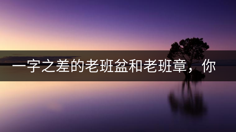 一字之差的老班盆和老班章，你能分辨嗎？