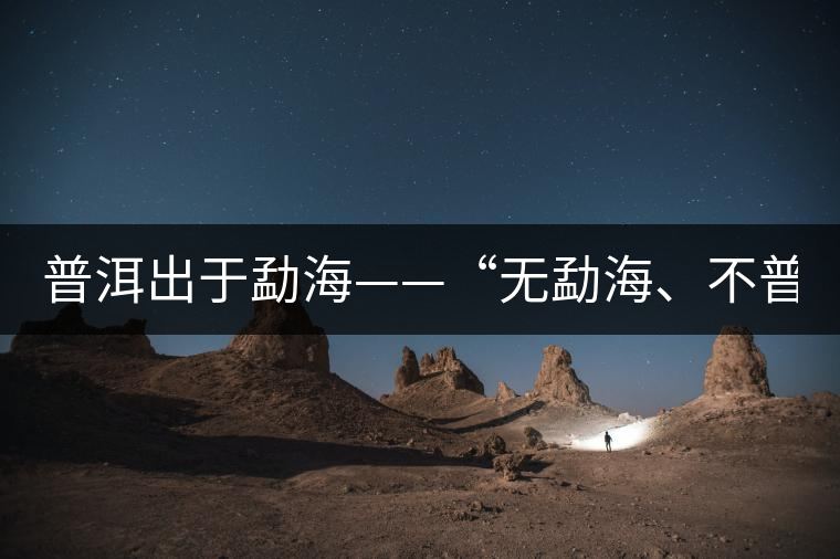 普洱出于勐海——“無勐海、不普洱”