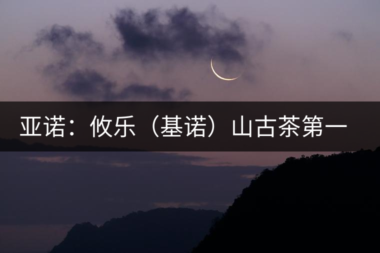 亞諾:攸樂(基諾)山古茶第一寨 亞諾:攸樂(基諾)山古茶第一寨