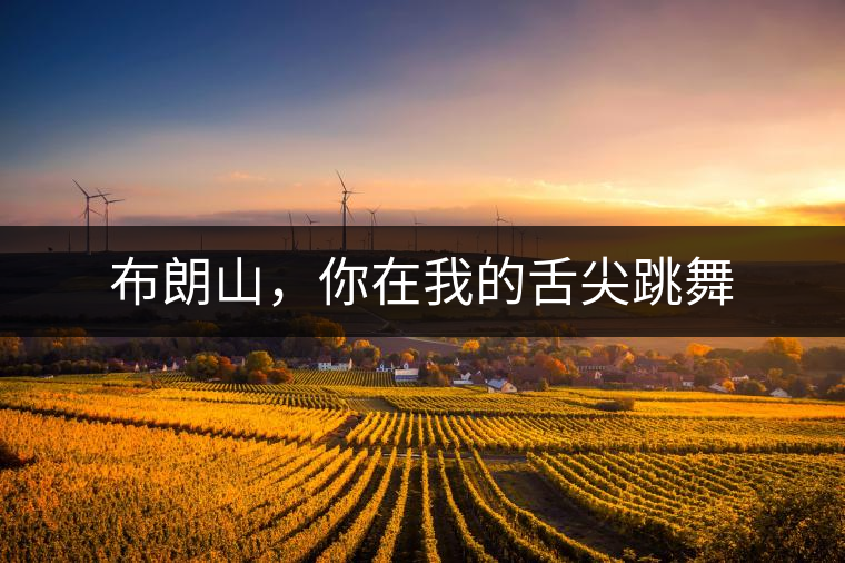 布朗山，你在我的舌尖跳舞