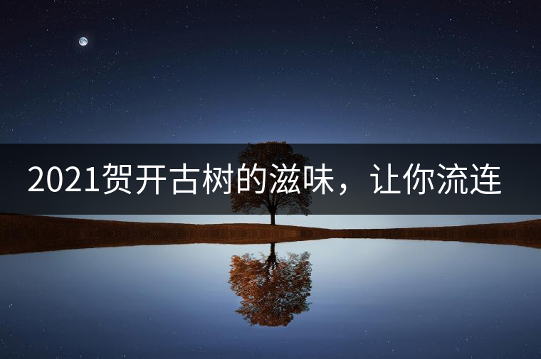 2021賀開古樹的滋味，讓你流連忘返