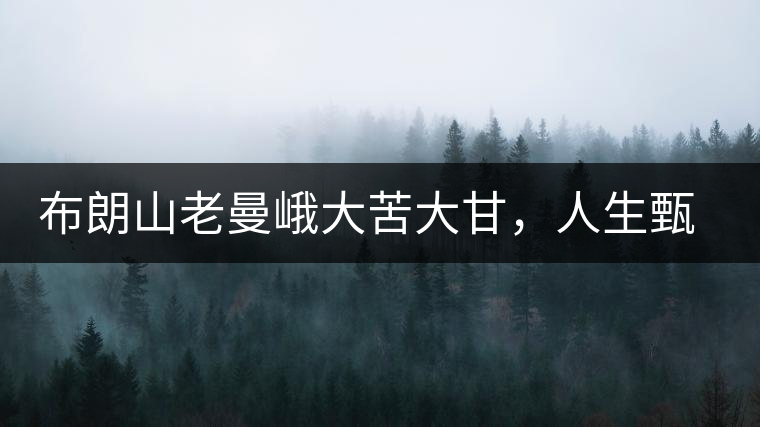 布朗山老曼峨大苦大甘，人生甄味