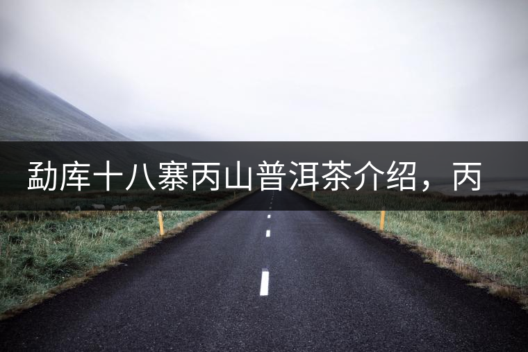 勐庫十八寨丙山普洱茶介紹，丙山古樹茶口感特點