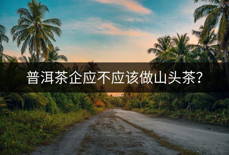 普洱茶企應(yīng)不應(yīng)該做山頭茶？