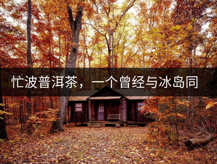 忙波普洱茶，一個(gè)曾經(jīng)與冰島同樣有名的地方