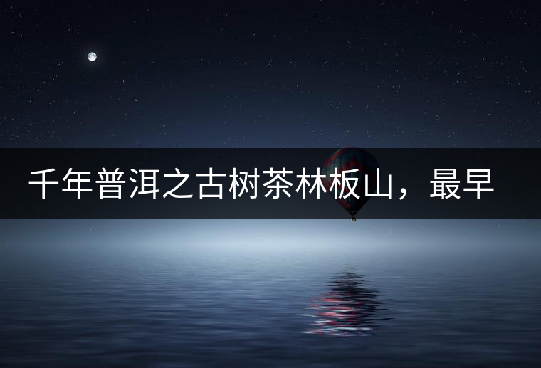 千年普洱之古樹茶林板山，最早的貢茶產(chǎn)地和皇家茶園