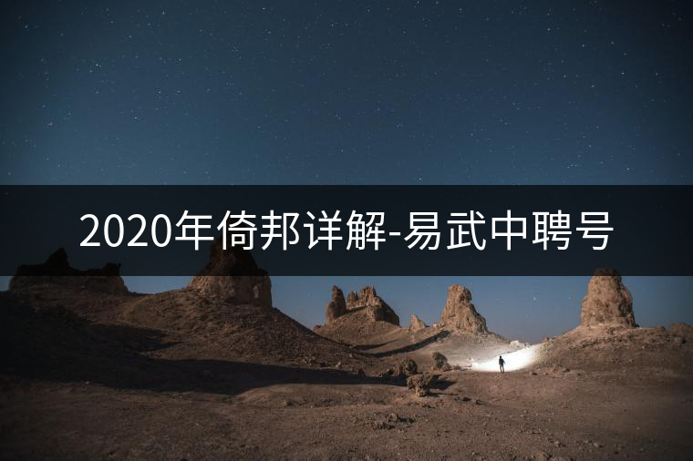 2020年倚邦詳解-易武中聘號