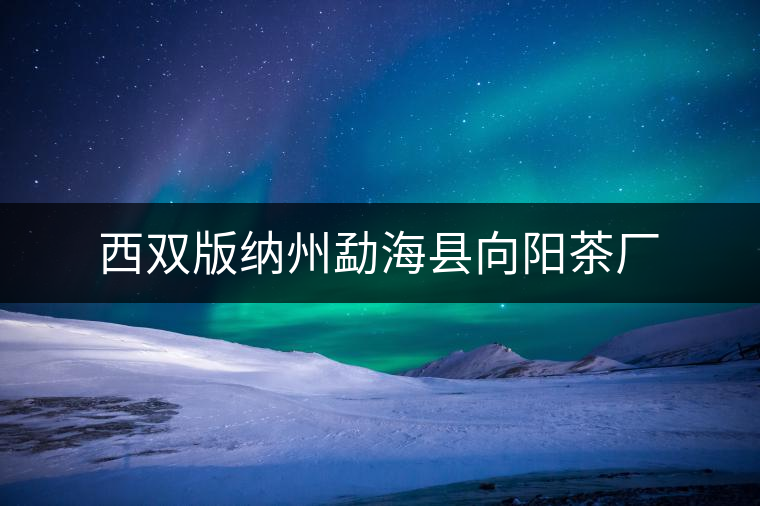 西雙版納州勐?？h向陽茶廠