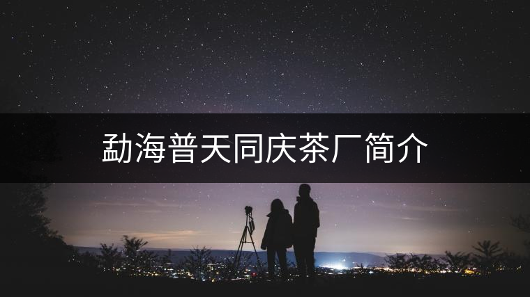 勐海普天同慶茶廠簡(jiǎn)介 勐海普天同慶茶廠簡(jiǎn)介