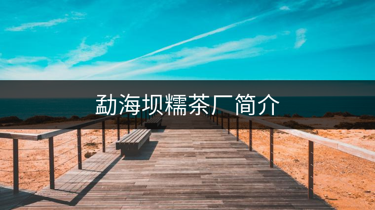 勐海壩糯茶廠簡(jiǎn)介