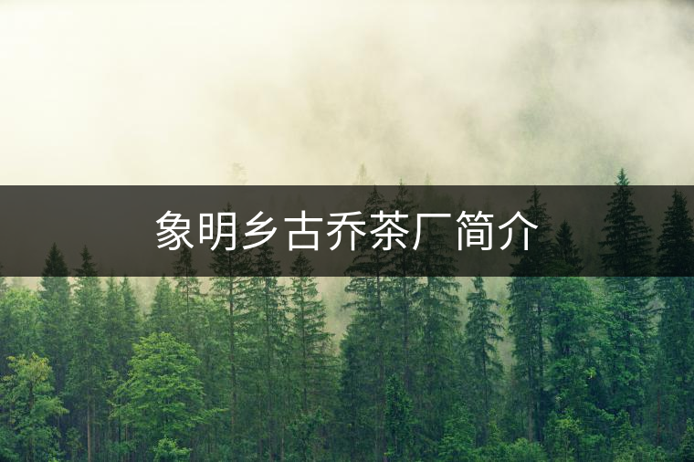 象明鄉(xiāng)古喬茶廠簡介