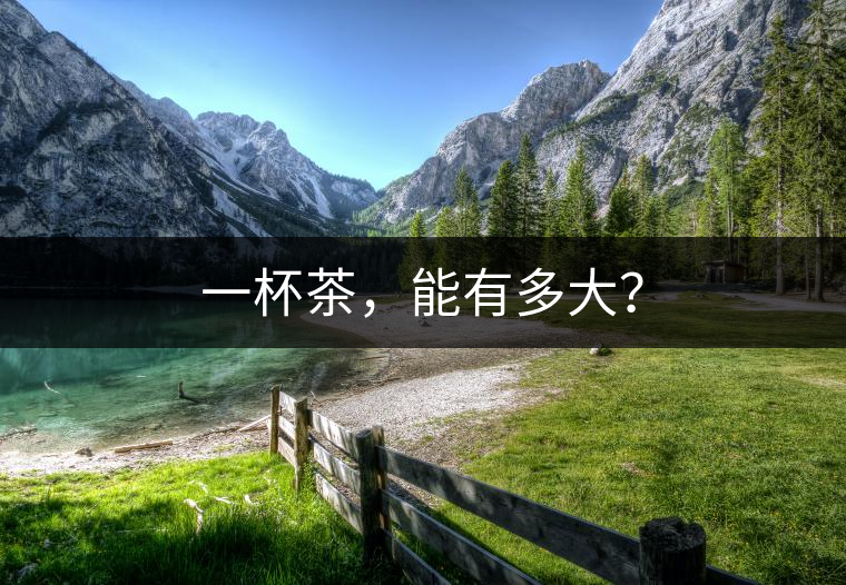 一杯茶，能有多大？
