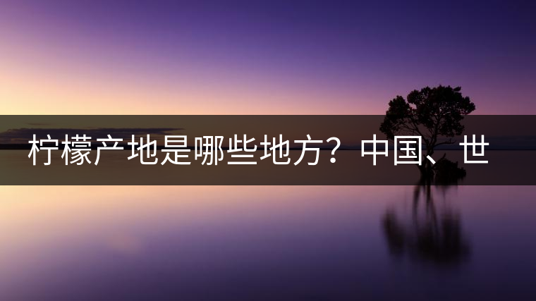 檸檬產(chǎn)地是哪些地方？中國(guó)、世界檸檬產(chǎn)地分布