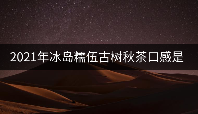 2021年冰島糯伍古樹秋茶口感是什么？