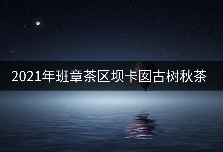 2021年班章茶區(qū)壩卡囡古樹秋茶特點？