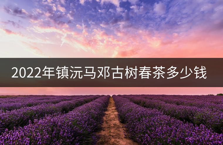 2022年鎮(zhèn)沅馬鄧古樹春茶多少錢一公斤？