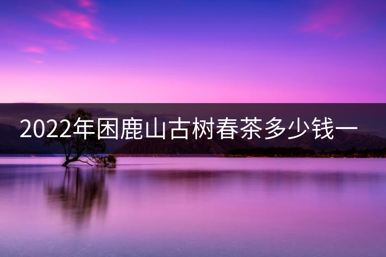 2022年困鹿山古樹春茶多少錢一公斤？