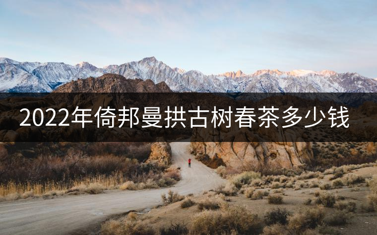 2022年倚邦曼拱古樹春茶多少錢一公斤？