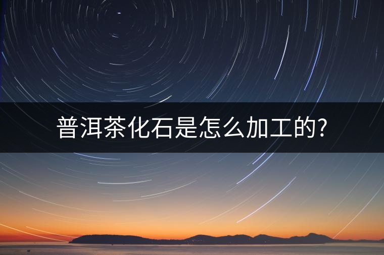 普洱茶化石是怎么加工的? 普洱茶化石是怎么加工的?