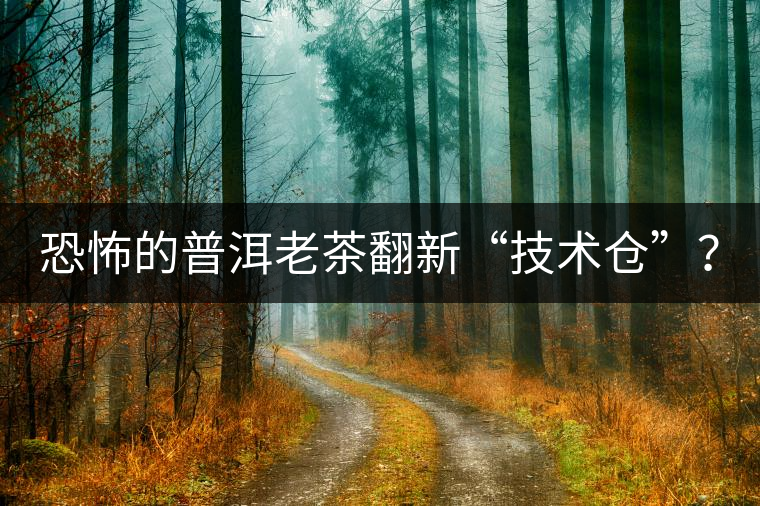 恐怖的普洱老茶翻新“技術(shù)倉(cāng)”？