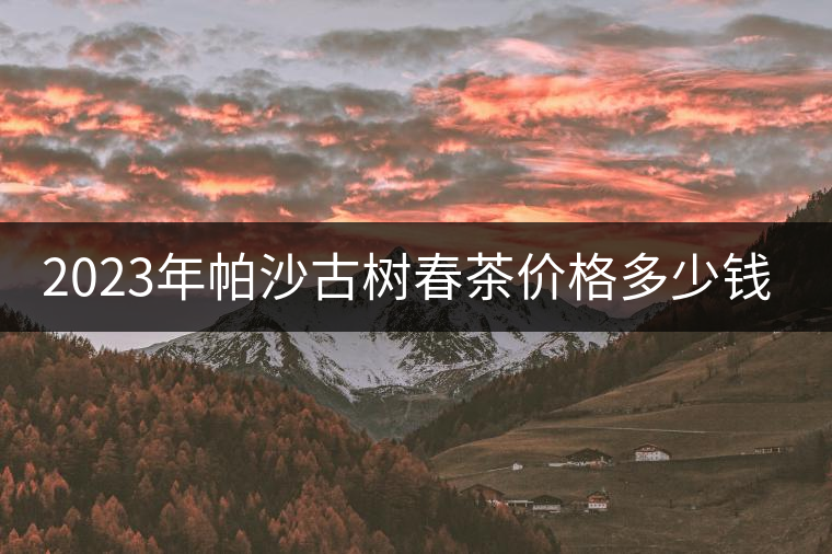 2023年帕沙古樹春茶價(jià)格多少錢？