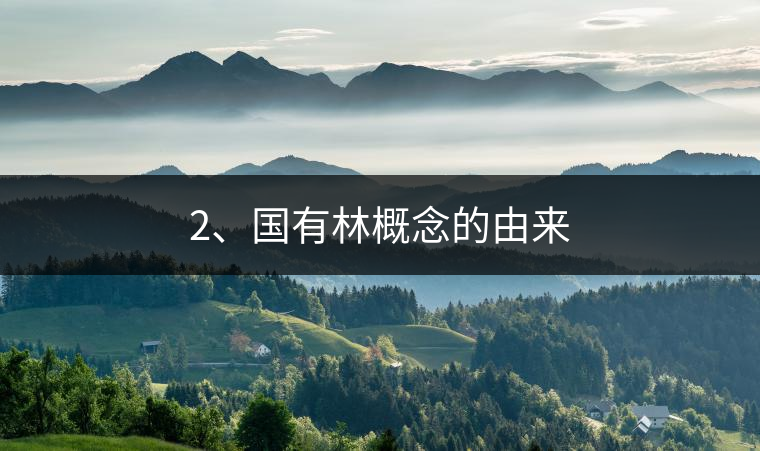 2、國有林概念的由來