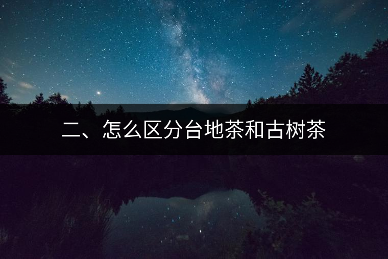 二、怎么區(qū)分臺(tái)地茶和古樹(shù)茶