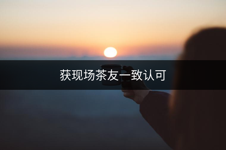 獲現(xiàn)場(chǎng)茶友一致認(rèn)可