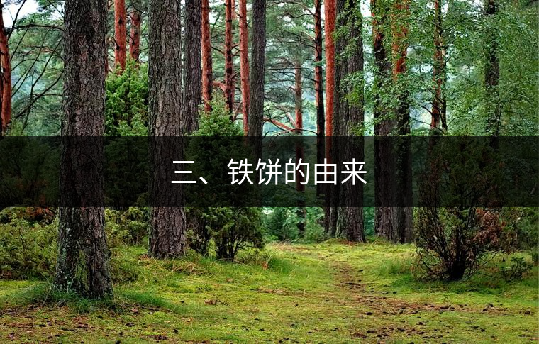 三、鐵餅的由來(lái)