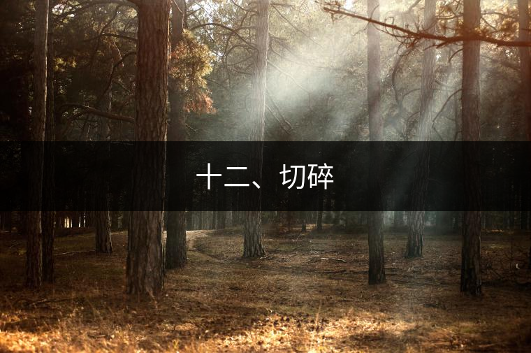 十二、切碎