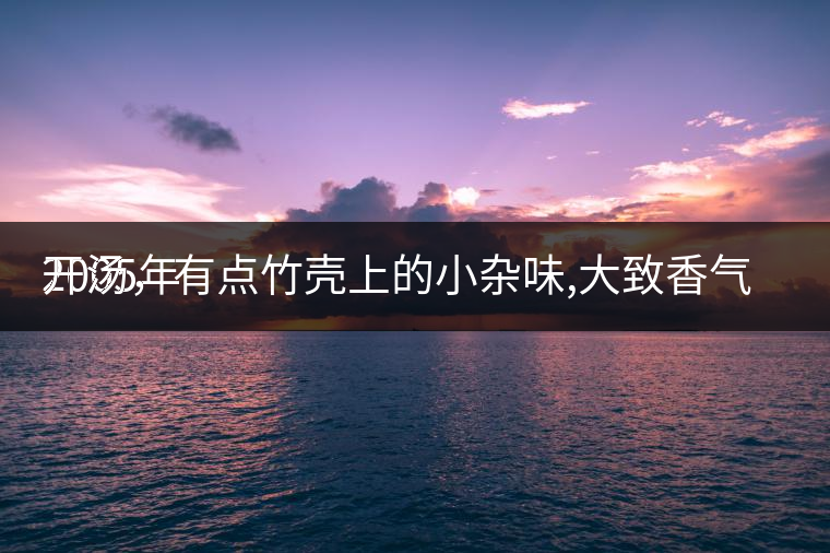2005年
開湯，有點竹殼上的小雜味,大致香氣都可以。